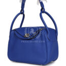Hermes Lindy 26 Bleu Royal Clemence PHW