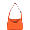 Hermes Lindy 26 Orange Minium Clemence PHW