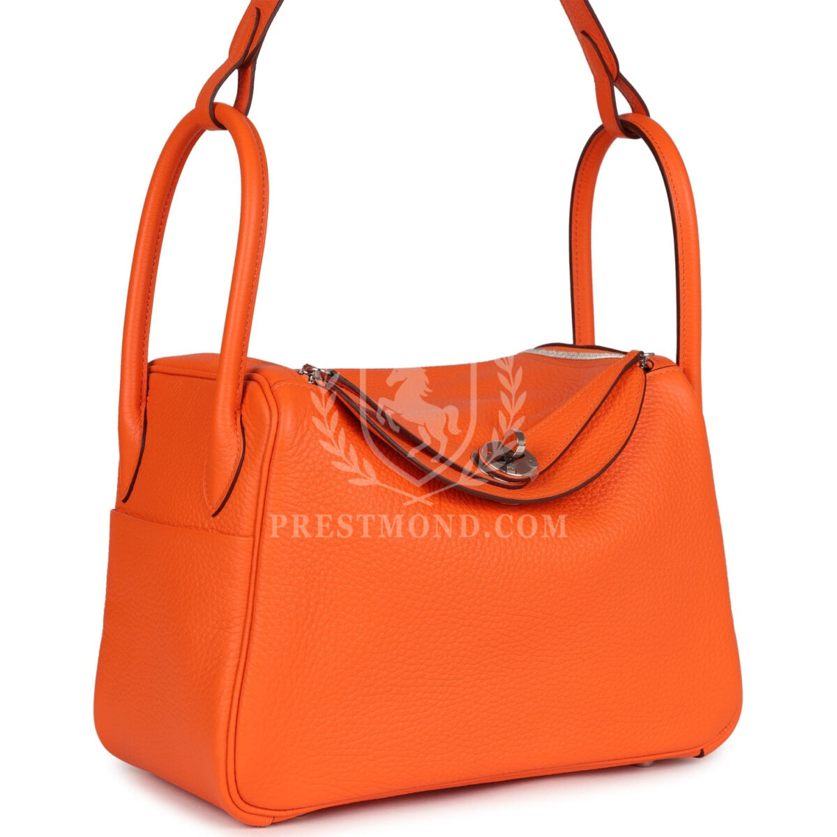 Hermes Lindy 26 Orange Minium Clemence PHW — изображение 2