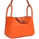 Hermes Lindy 26 Orange Minium Clemence PHW