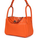 Hermes Lindy 26 Orange Minium Clemence PHW