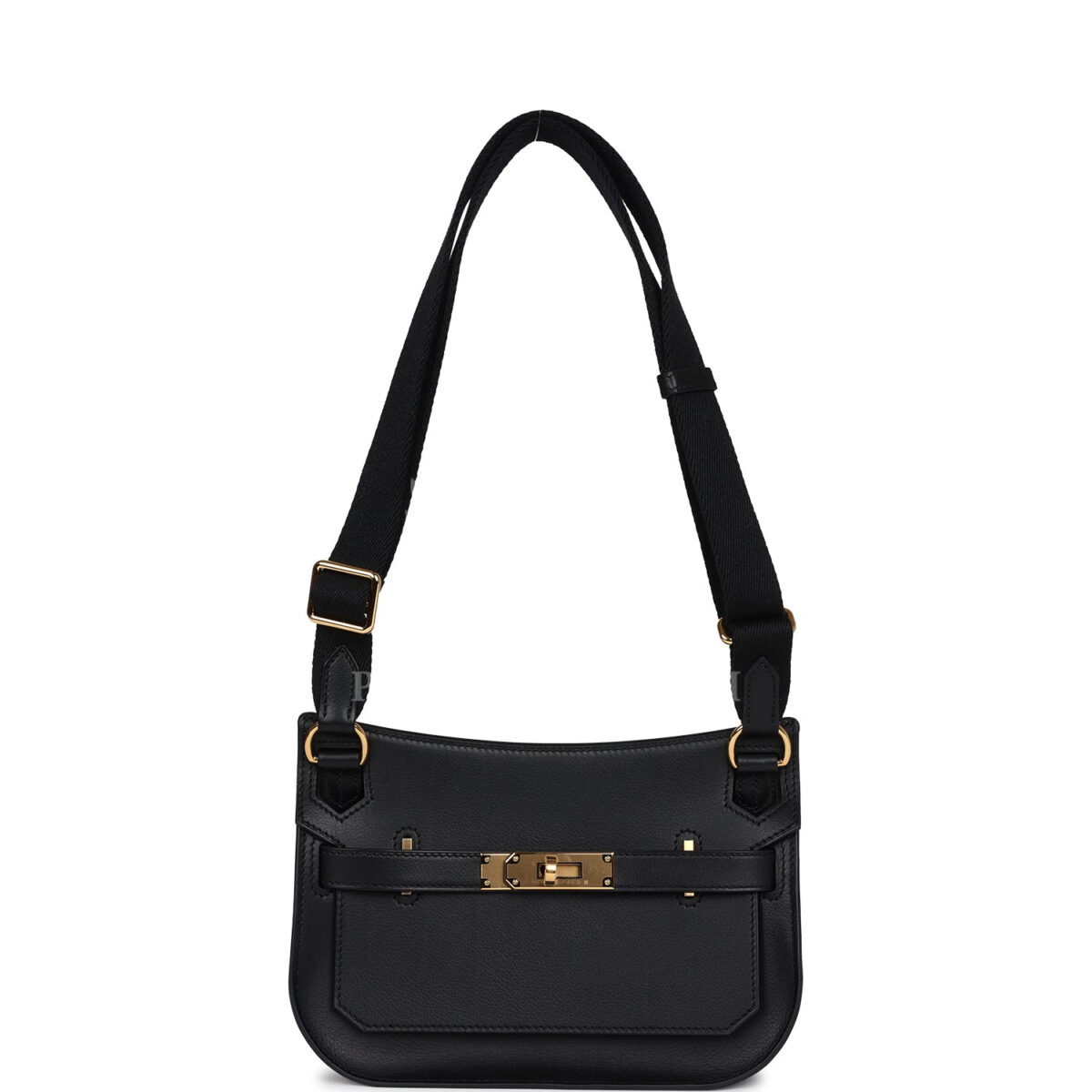 Hermes Mini Jypsiere Black Evergrain GHW — изображение 7