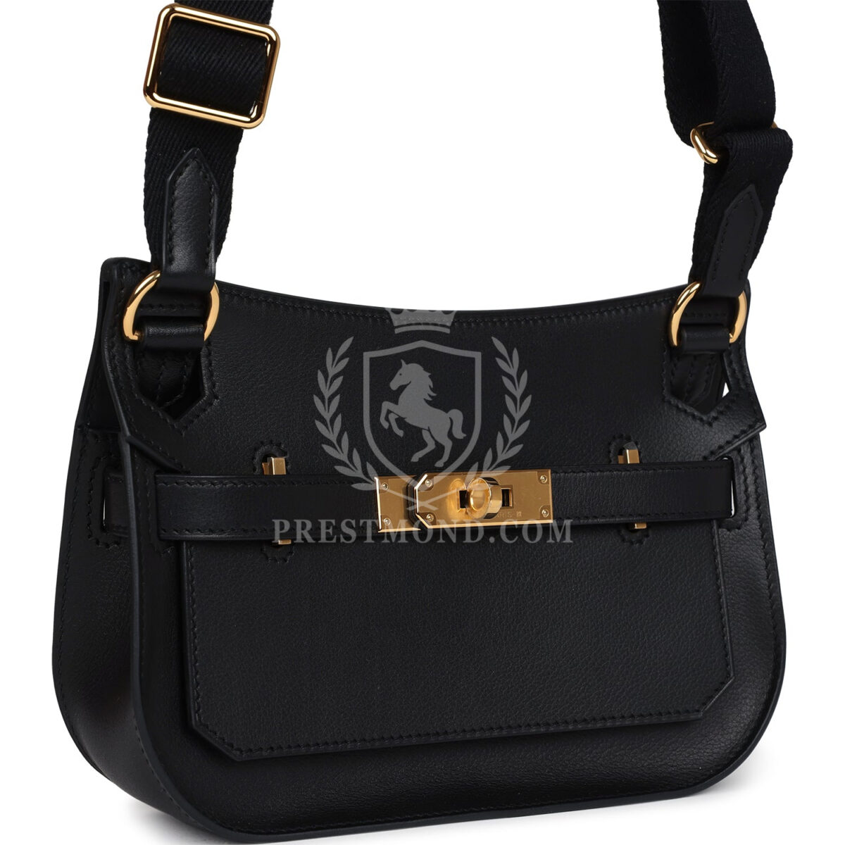 Hermes Mini Jypsiere Black Evergrain GHW — изображение 2
