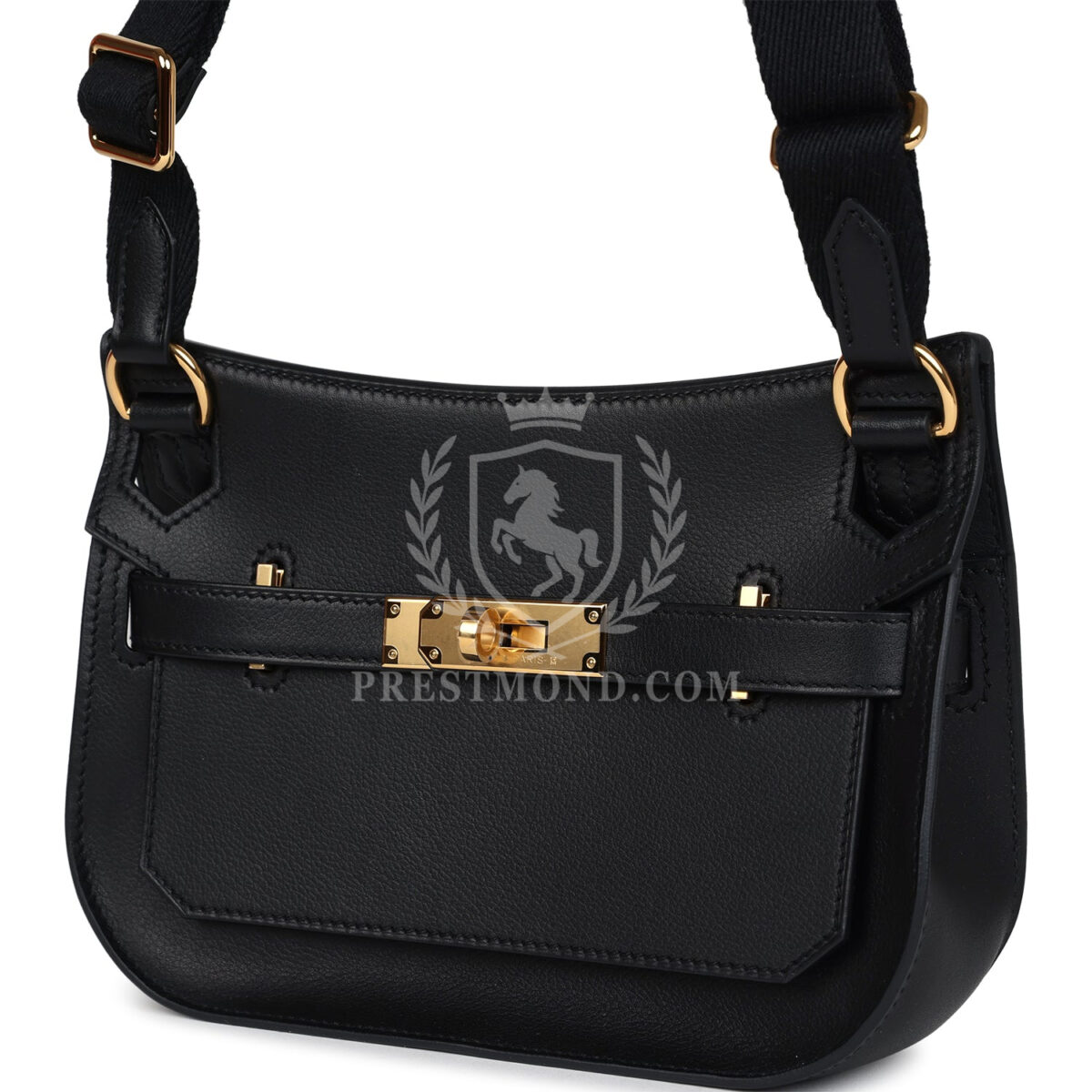 Hermes Mini Jypsiere Black Evergrain GHW — изображение 5