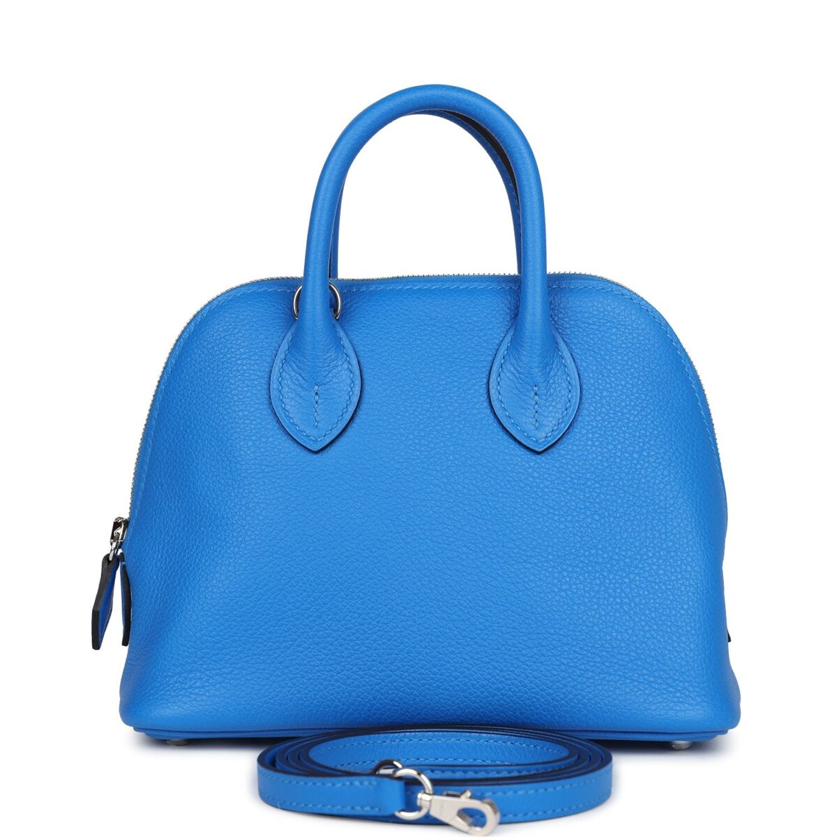 Hermes 1923 Bolide Mini Bleu France Evercolor PHW