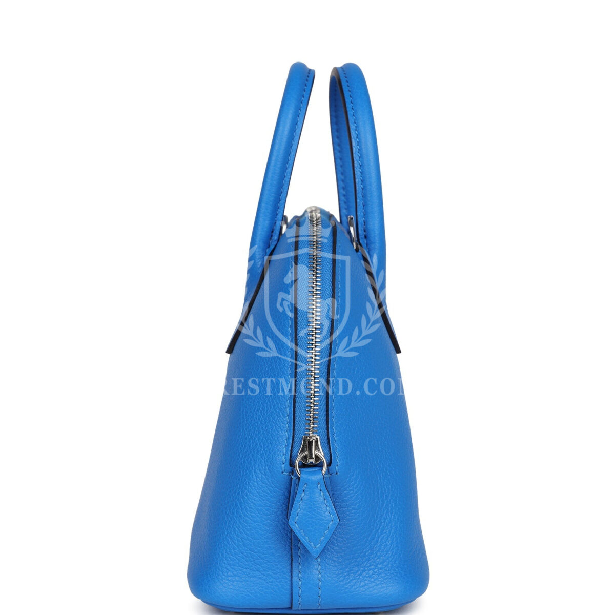 Hermes 1923 Bolide Mini Bleu France Evercolor PHW — изображение 3