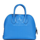 Hermes 1923 Bolide Mini Bleu France Evercolor PHW
