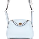 Hermes Mini Lindy Bleu Brume Swift GHW