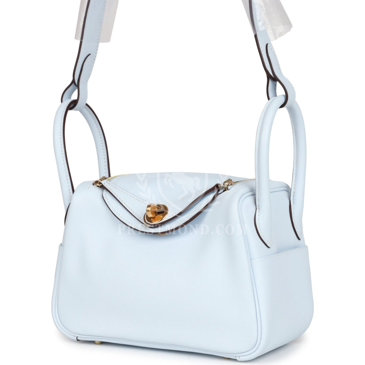 Hermes Mini Lindy Bleu Brume Swift GHW — изображение 5