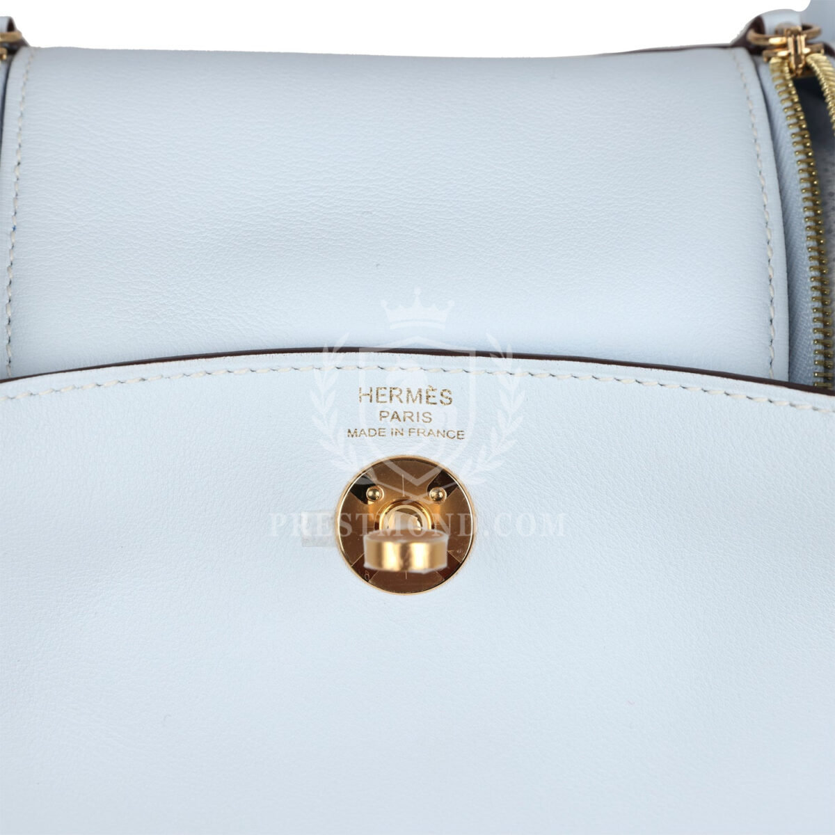 Hermes Mini Lindy Bleu Brume Swift GHW — изображение 8