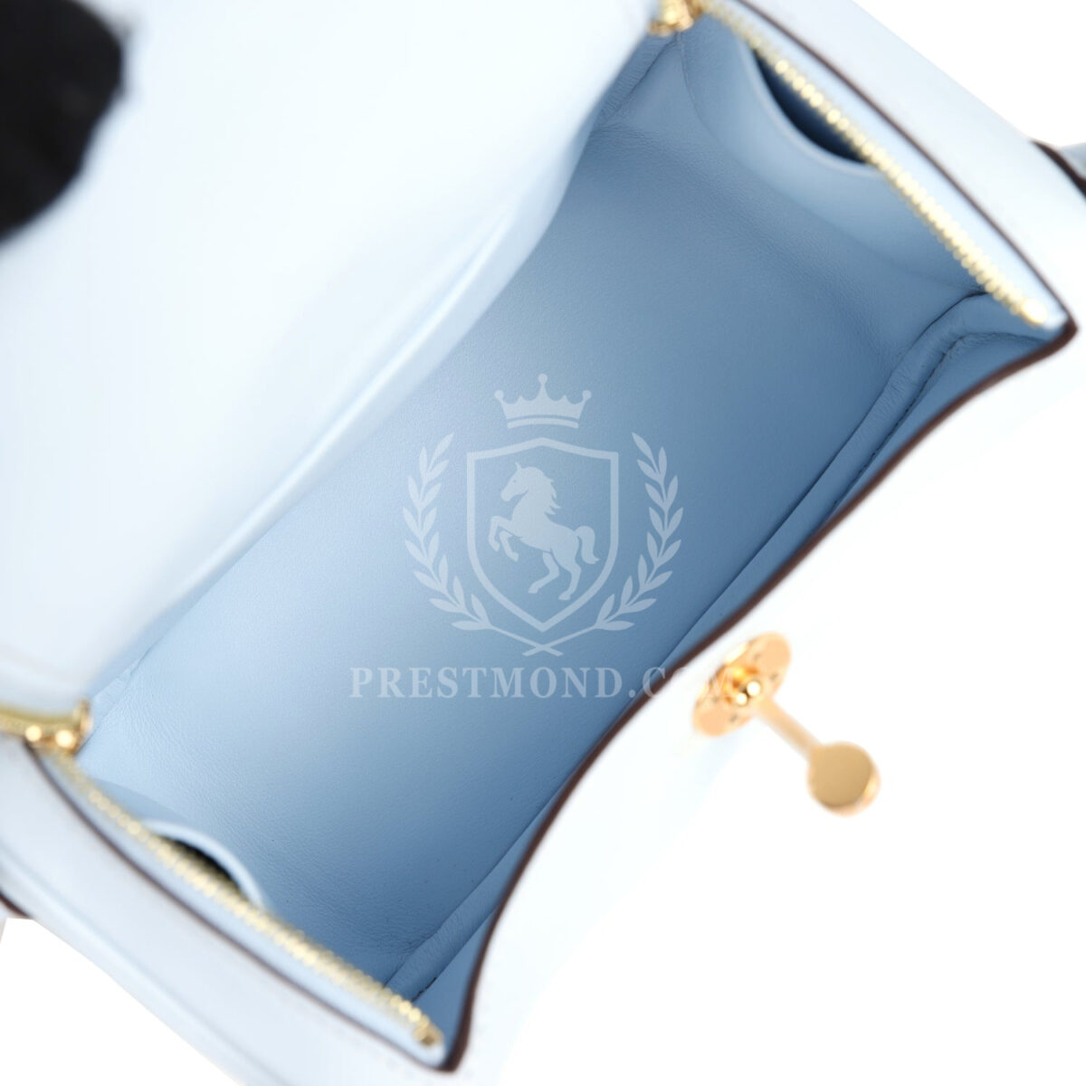 Hermes Mini Lindy Bleu Brume Swift GHW — изображение 9