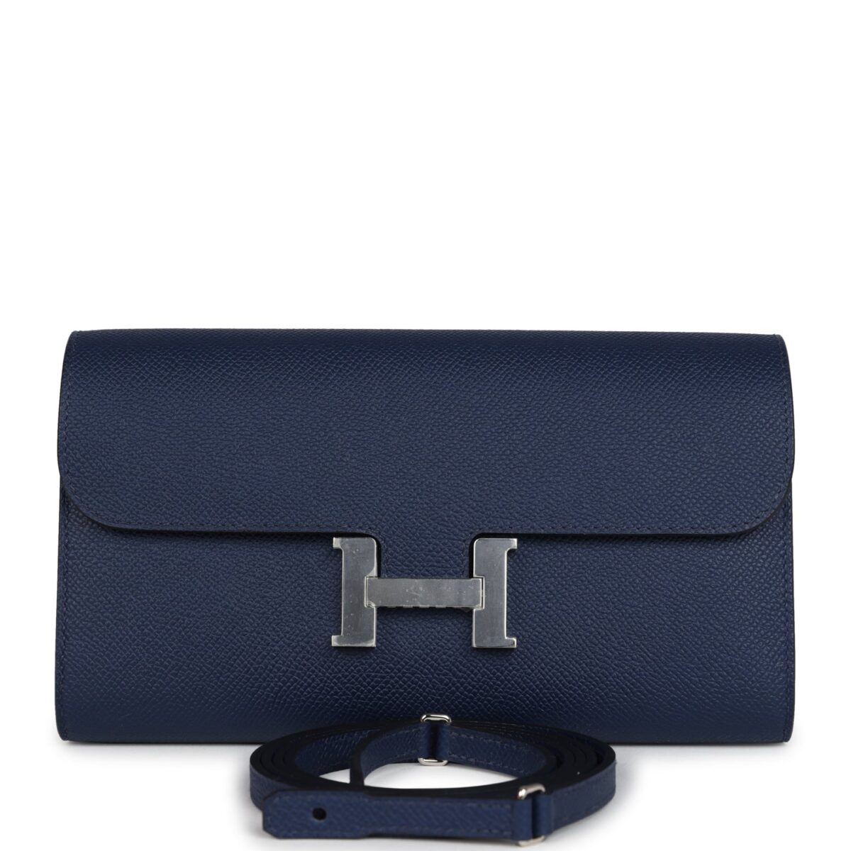 Hermes Constance Wallet To Go Bleu Navy Epsom PHW