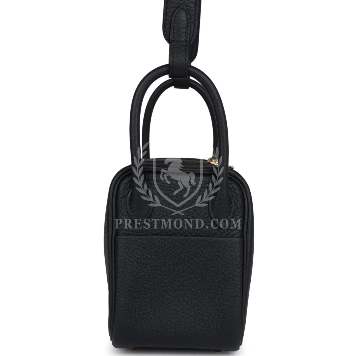 Hermes Mini Lindy II Black Clemence GHW — изображение 3