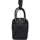 Hermes Mini Lindy II Black Clemence GHW