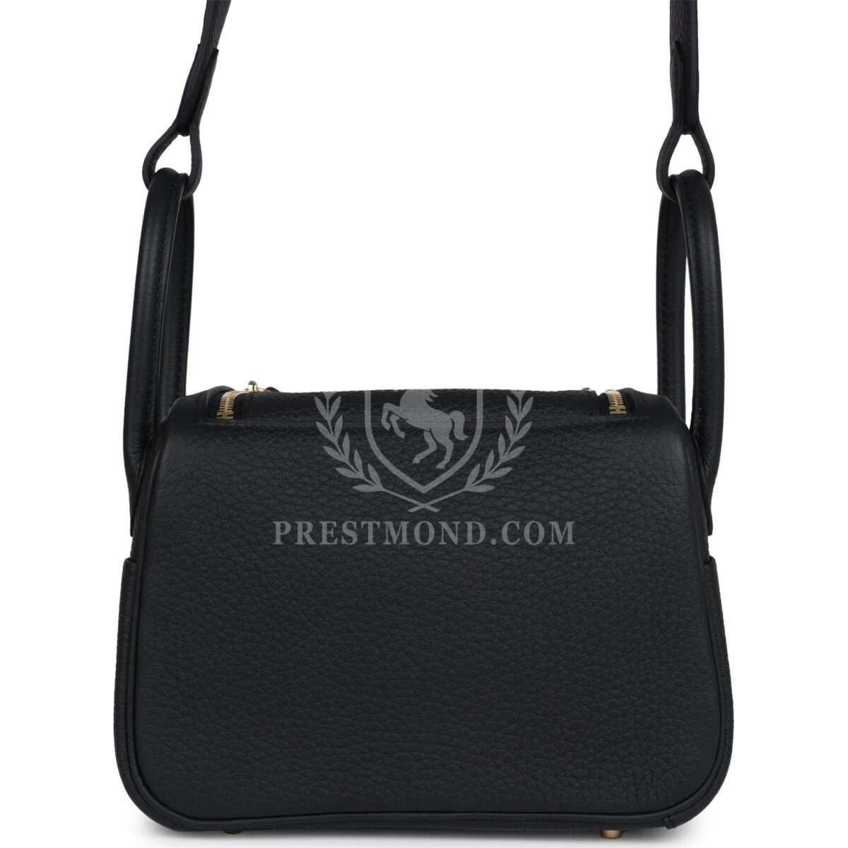 Hermes Mini Lindy II Black Clemence GHW — изображение 4