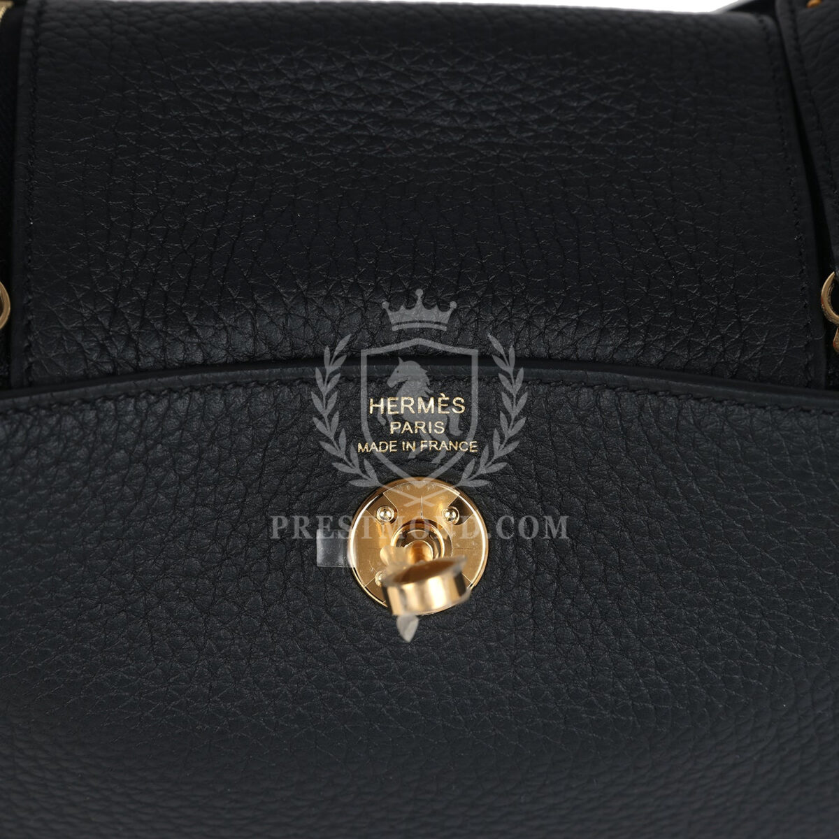 Hermes Mini Lindy II Black Clemence GHW — изображение 8