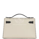 Hermes Special Order (HSS) Kelly Pochette Beton and Black Swift GHW