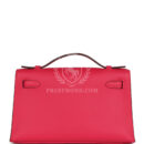 Hermes Kelly Pochette Rose Extreme Swift PHW