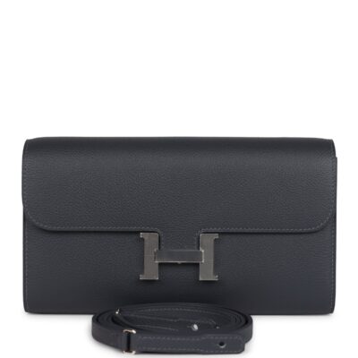 Hermes Constance Wallet To Go Ardoise Evercolor PHW