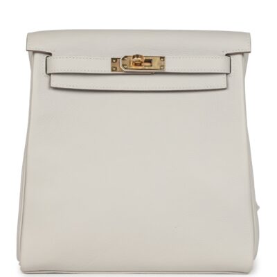 Hermes Kelly Ado II Backpack Gris Perle Evercolor GHW