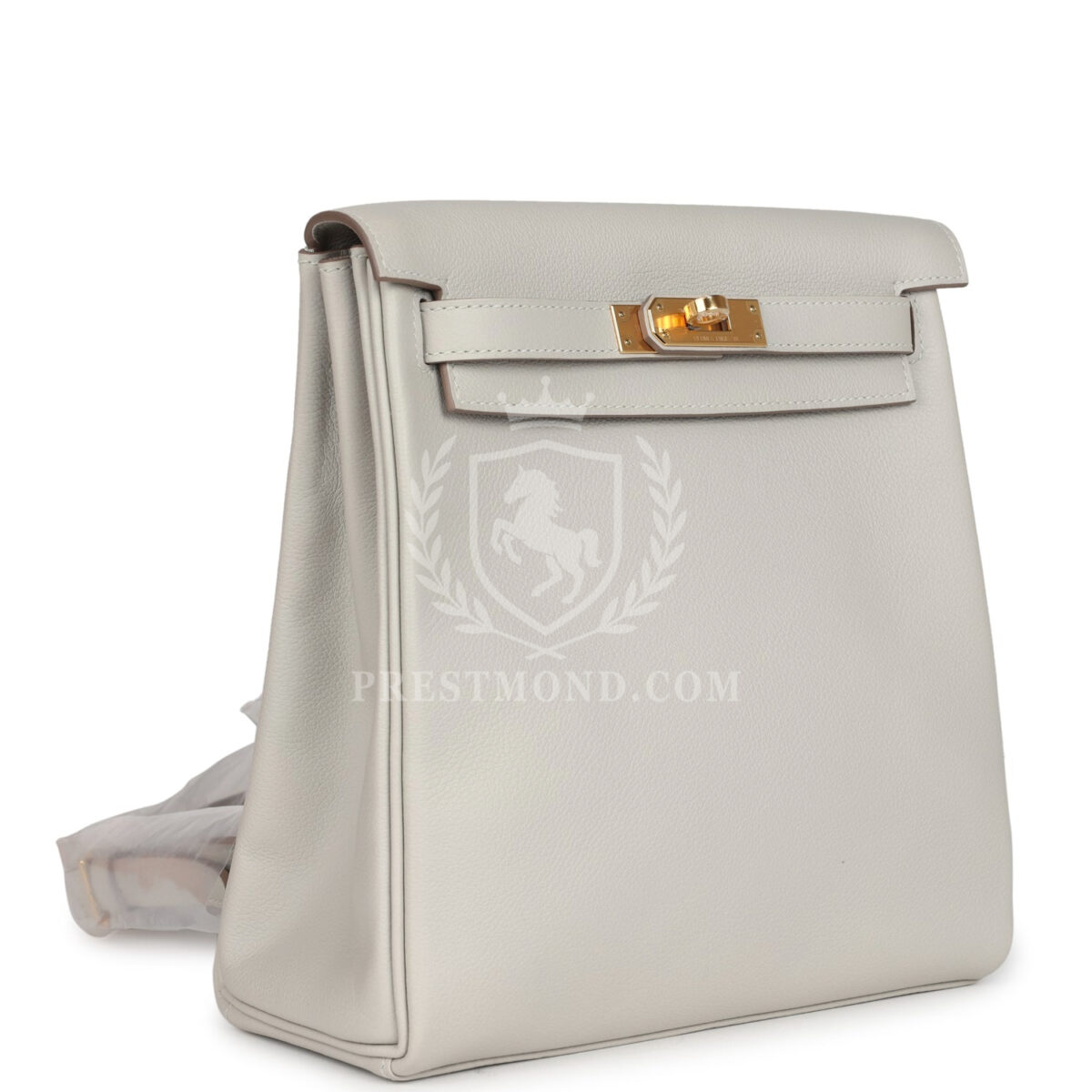Hermes Kelly Ado II Backpack Gris Perle Evercolor GHW — изображение 2
