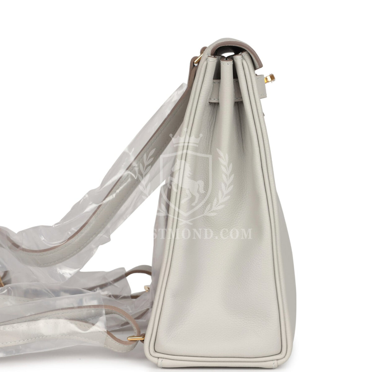 Hermes Kelly Ado II Backpack Gris Perle Evercolor GHW — изображение 3