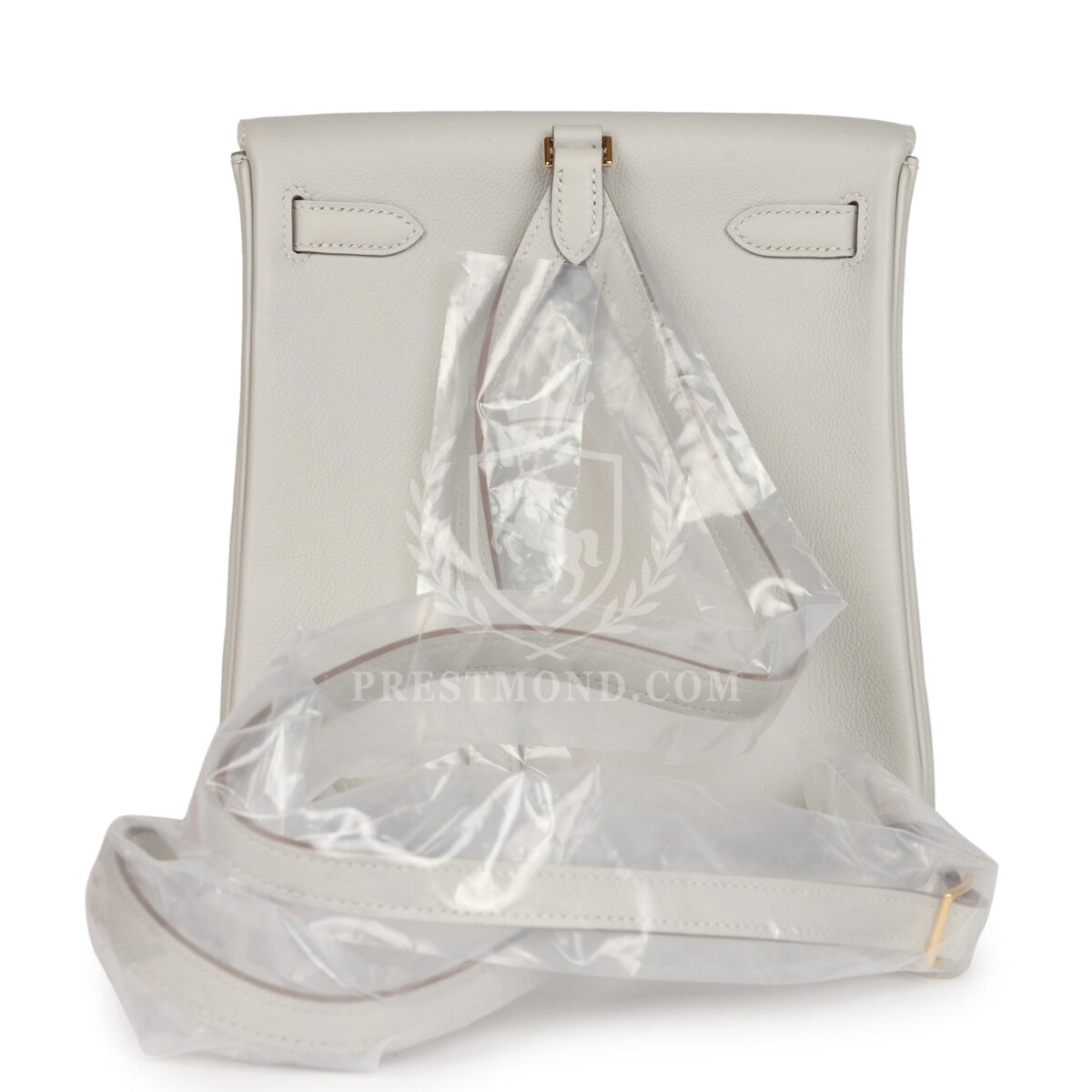 Hermes Kelly Ado II Backpack Gris Perle Evercolor GHW — изображение 5