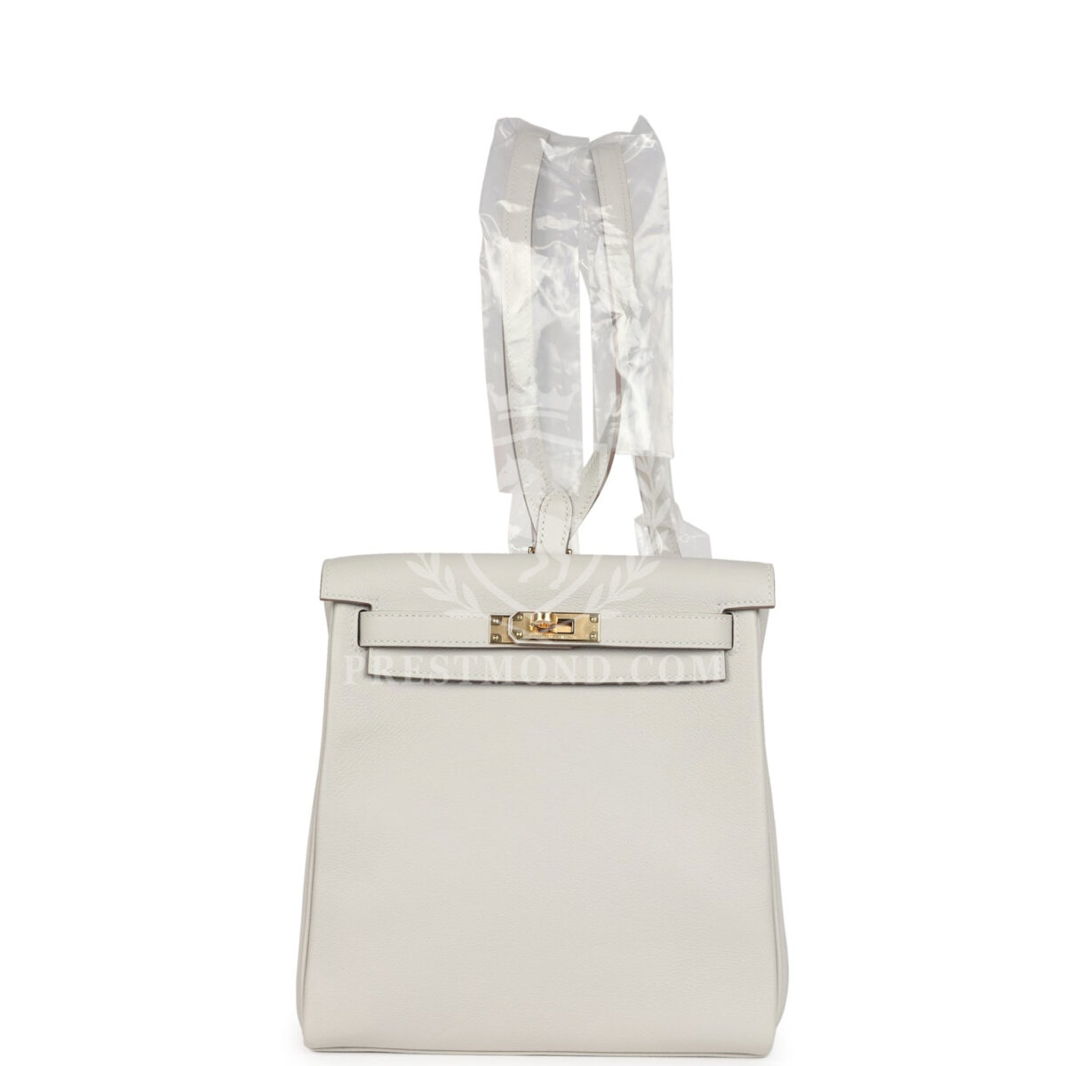 Hermes Kelly Ado II Backpack Gris Perle Evercolor GHW — изображение 7