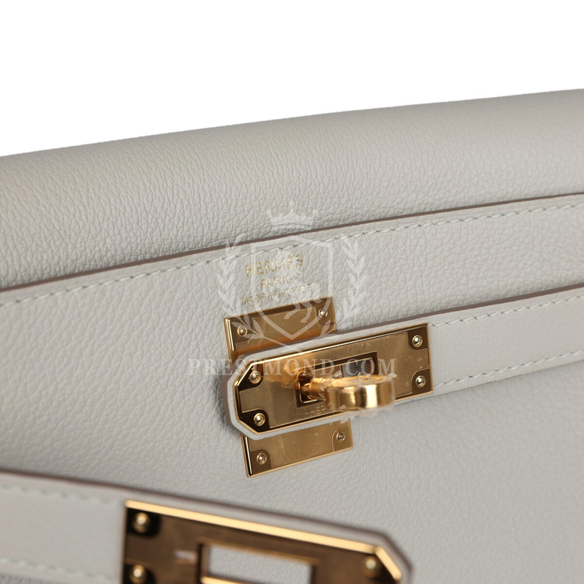 Hermes Kelly Ado II Backpack Gris Perle Evercolor GHW — изображение 10