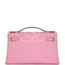 Hermes Kelly Pochette Bubblegum Swift PHW