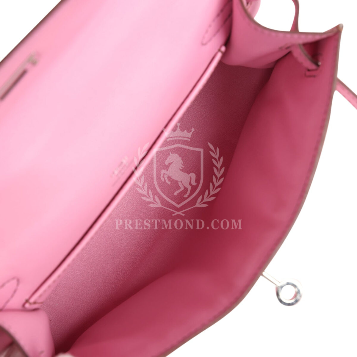 Hermes Kelly Pochette Bubblegum Swift PHW — изображение 7
