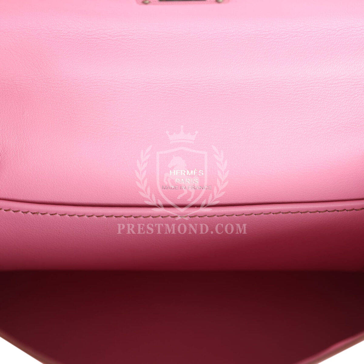 Hermes Kelly Pochette Bubblegum Swift PHW — изображение 8