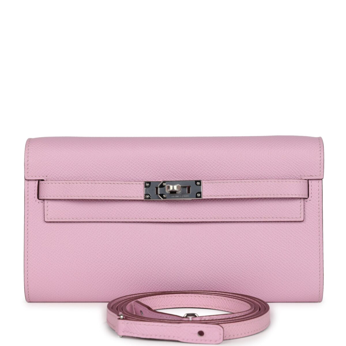 Hermes Kelly Wallet To Go Mauve Sylvestre Epsom PHW