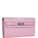 Hermes Kelly Wallet To Go Mauve Sylvestre Epsom PHW