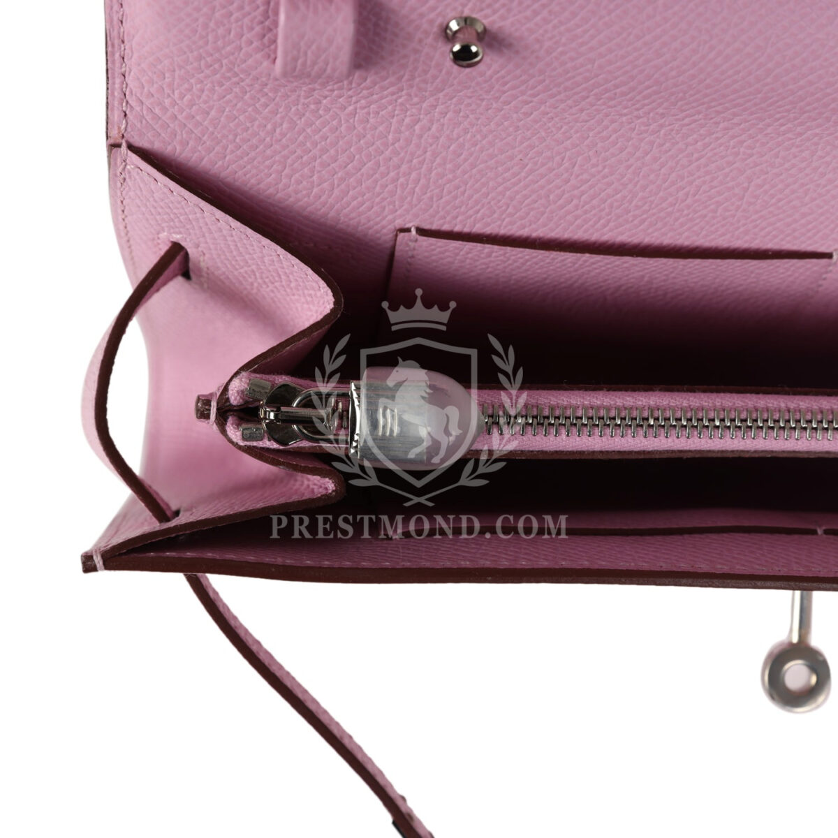 Hermes Kelly Wallet To Go Mauve Sylvestre Epsom PHW — изображение 9