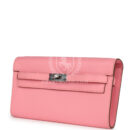 Hermes Kelly Wallet To Go Rose Confetti Epsom PHW