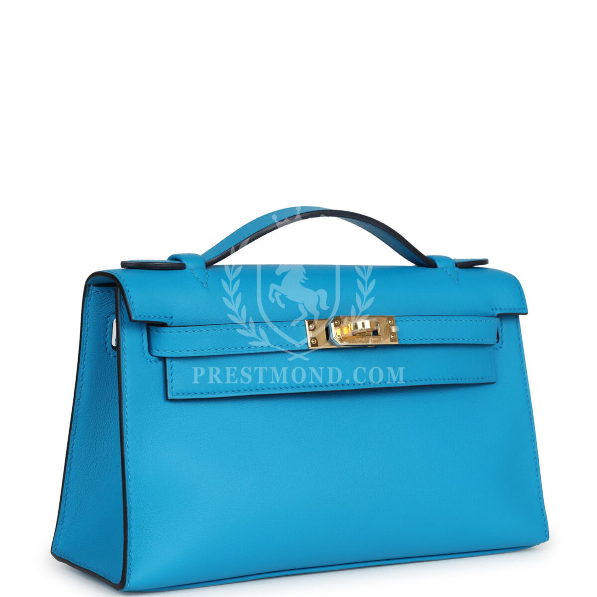 Hermes Kelly Pochette Bleu Frida Swift GHW — изображение 2