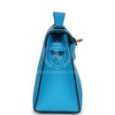 Hermes Kelly Pochette Bleu Frida Swift GHW