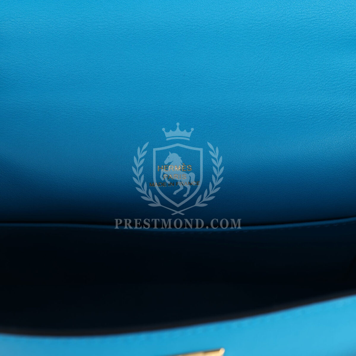 Hermes Kelly Pochette Bleu Frida Swift GHW — изображение 7