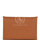 Hermes Calvi Card Holder Gold Epsom PHW