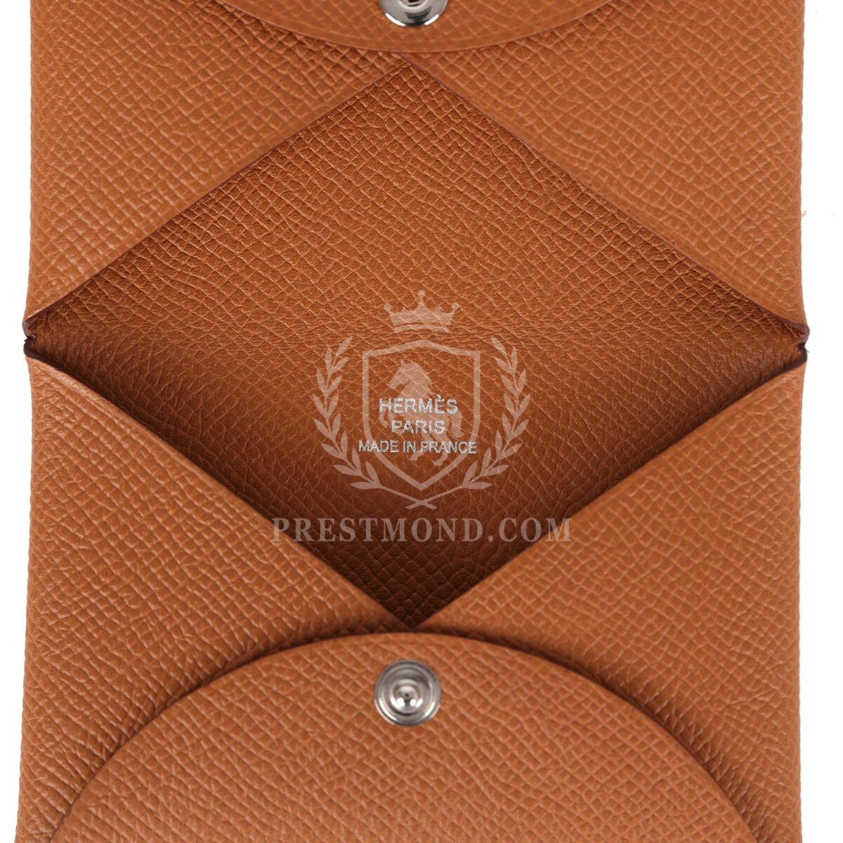 Hermes Calvi Card Holder Gold Epsom PHW — изображение 8