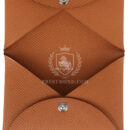 Hermes Calvi Card Holder Gold Epsom PHW