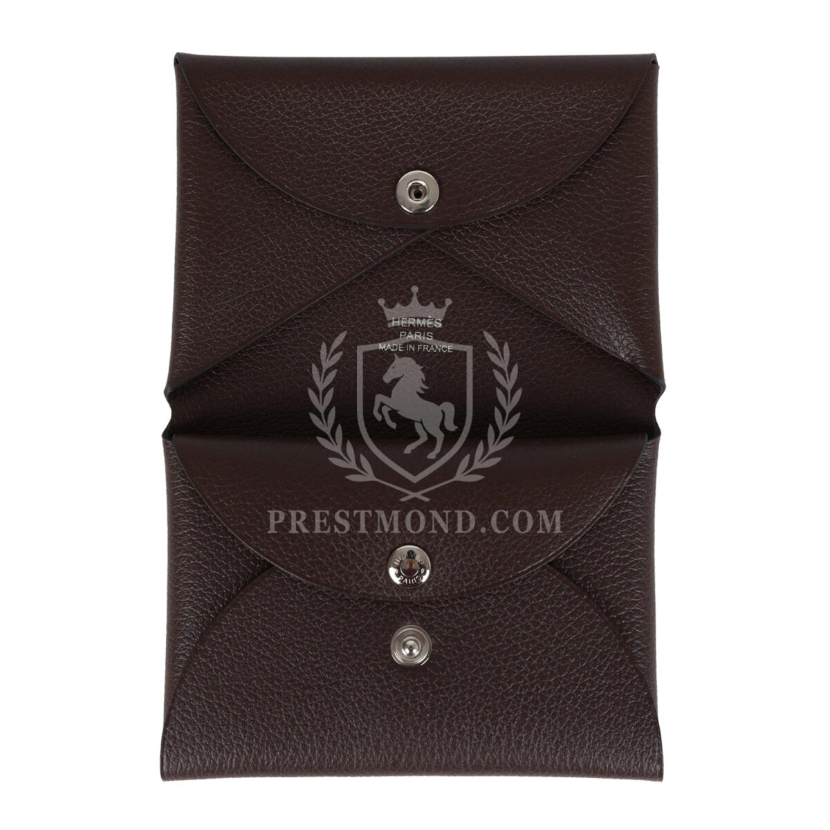 Hermes Calvi Card Holder Moka Evercolor PHW — изображение 7