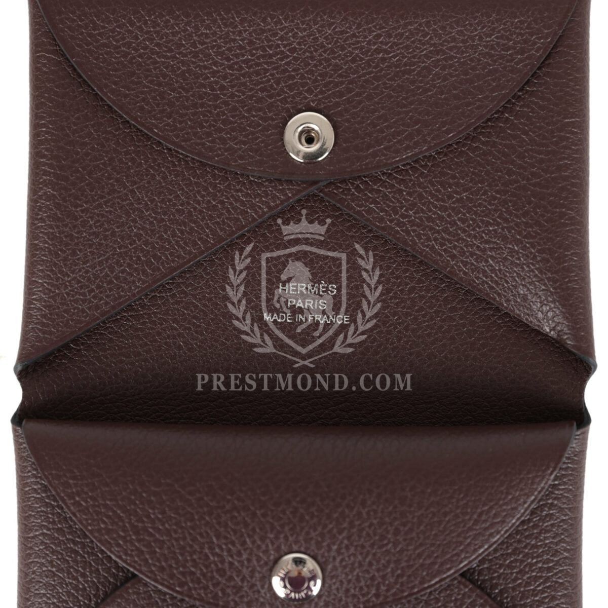 Hermes Calvi Card Holder Moka Evercolor PHW — изображение 8