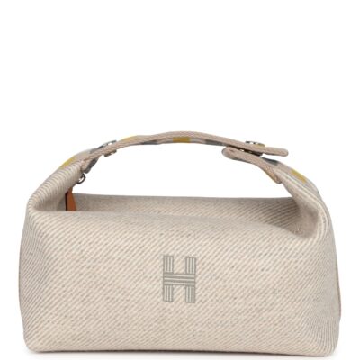 Hermes Bride-A-Brac Au Carre Case PM Seigle Wool PHW