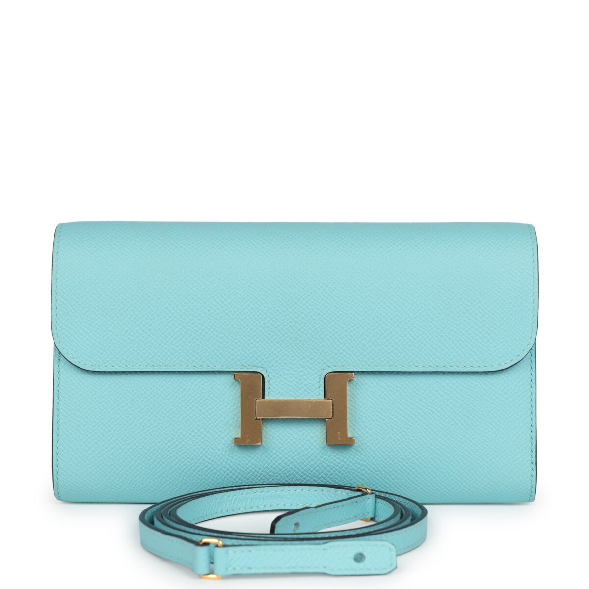 Hermes Constance Wallet To Go Bleu Atoll Epsom GHW