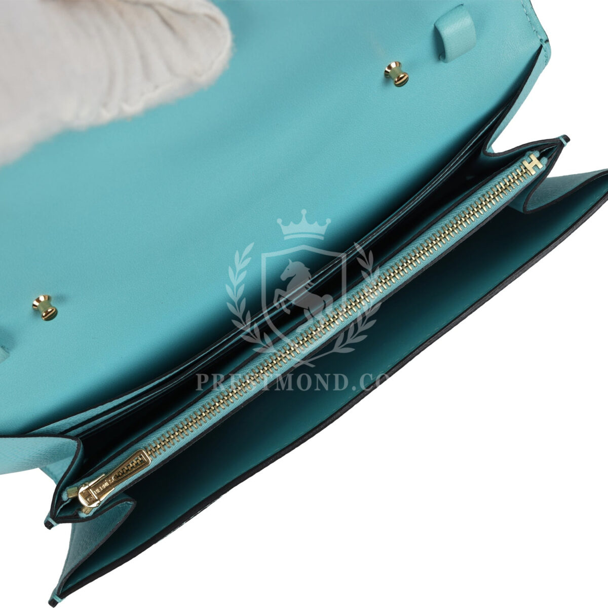 Hermes Constance Wallet To Go Bleu Atoll Epsom GHW — изображение 7