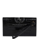 Hermes Kelly Pocket Long Wallet Black Shiny Alligator GHW