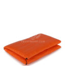 Hermes Calvi Card Holder Orange Minium Matte Alligator Mississipiensis PHW