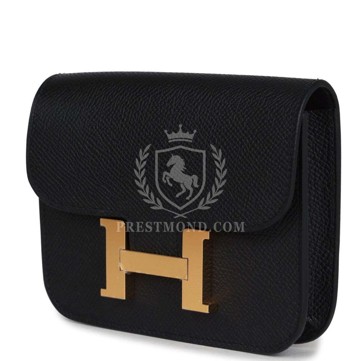 Hermes Constance Slim Wallet Black Epsom GHW — изображение 5